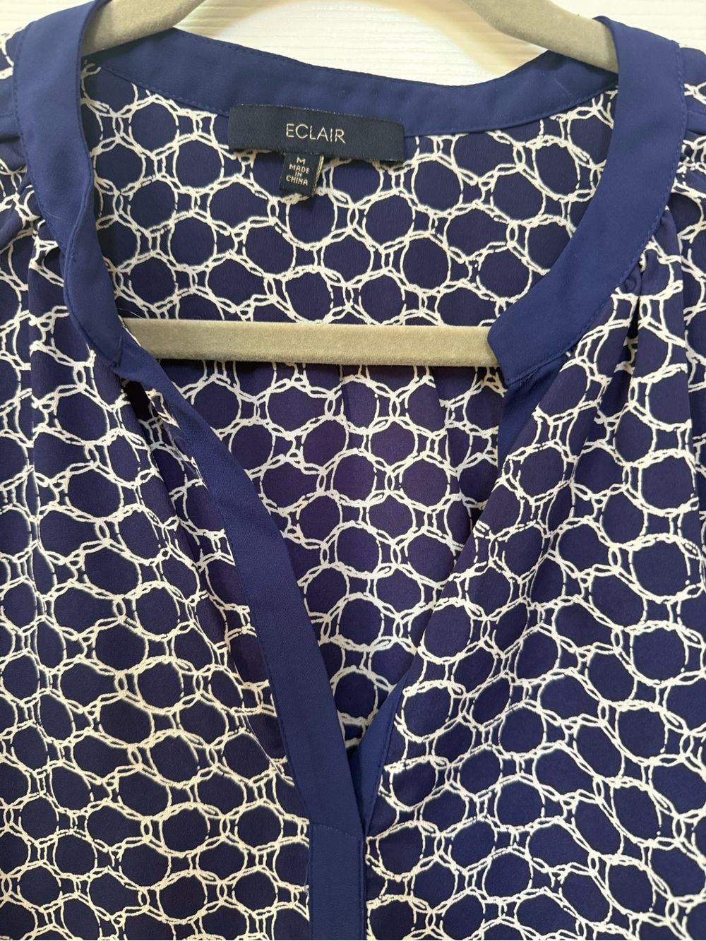 Split Neck Blouse - Picture 3 of 5